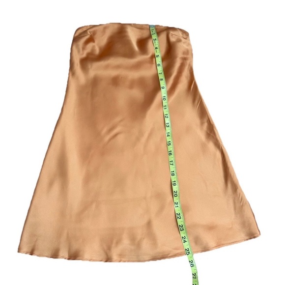 Wild Fable Women's Satin Tube Orange Dress  Size XXS - Picture 5 of 7
